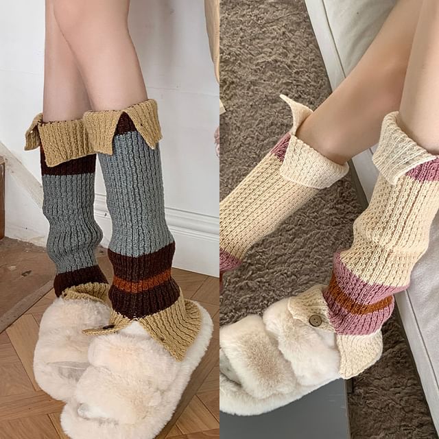 Cable Knit Leg Warmers / Set