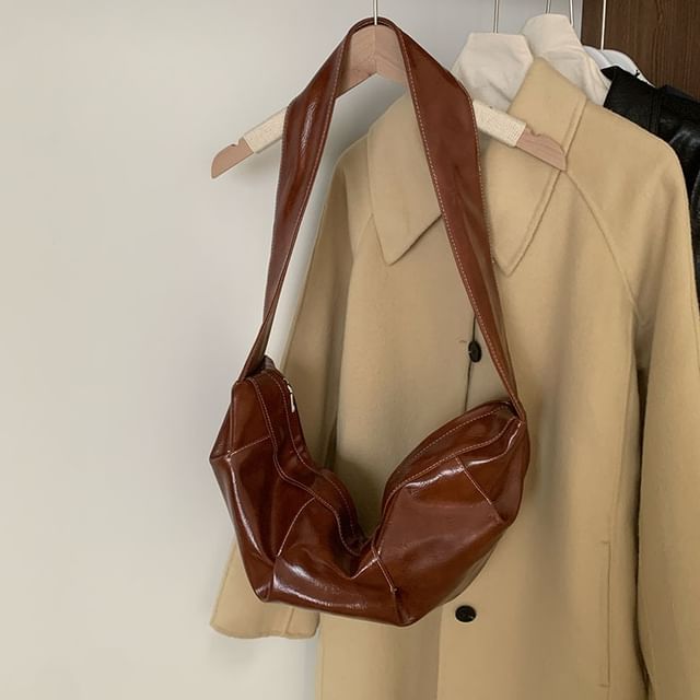 Leather Crossbody Faux Bag