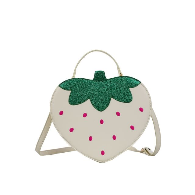 Crossbody Leather Strawberry Faux Bag