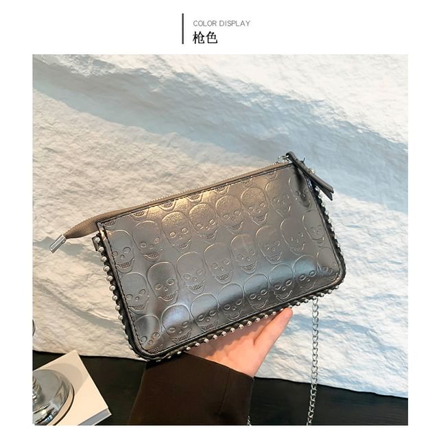 Skull Strap Crossbody Patterned Bag Chain