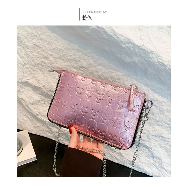 Skull Strap Crossbody Patterned Bag Chain