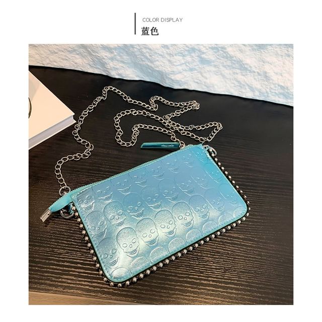 Skull Strap Crossbody Patterned Bag Chain