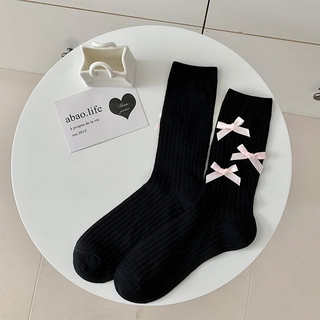 Bowknot Crew Socks