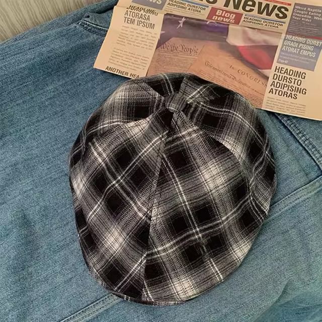 Cap Flat Plaid