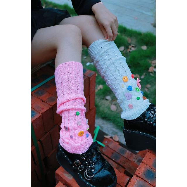 Plain Knit Leg Warmers / Distressed Leg Warmers / Patterned Leg Warmers