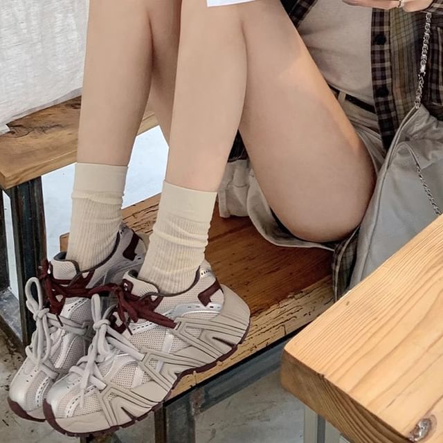 Sneakers Platform Lace-Up