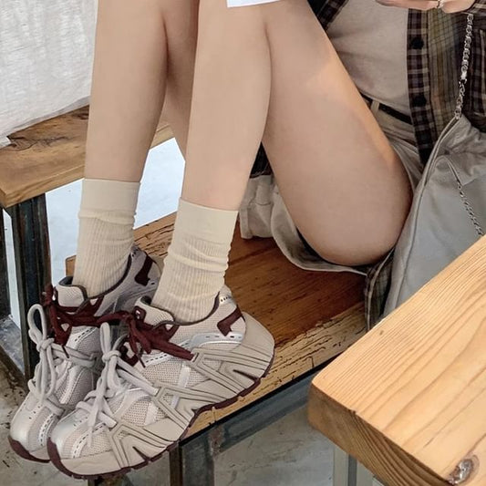 Sneakers Platform Lace-Up