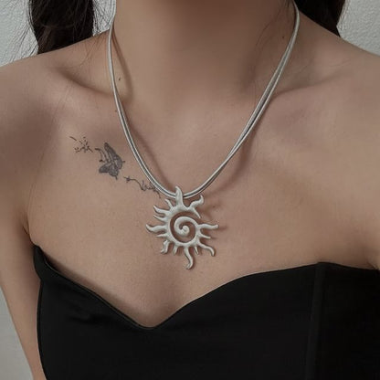 Sun Pendant Necklace