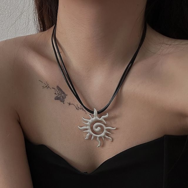 Sun Pendant Necklace