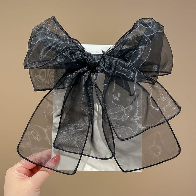 Plain Bow Mesh Headband