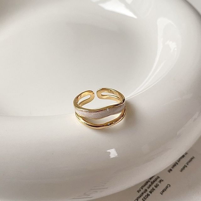 Ring Layered Rhinestone / Open