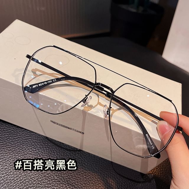 Bridge Frame Eyeglasses Double Metal