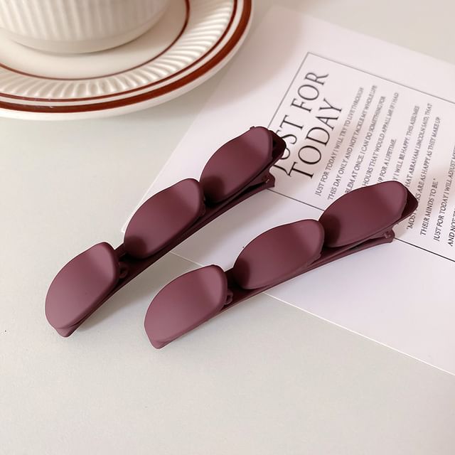 Set of 2: Plain Matte Hair Clip