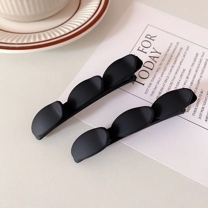 Set of 2: Plain Matte Hair Clip