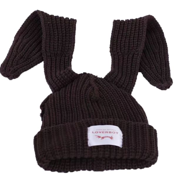 Ribbed Ear Beanie Rabbit