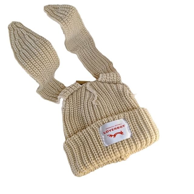 Ribbed Ear Beanie Rabbit