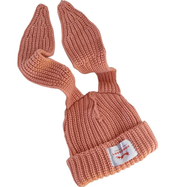 Ribbed Ear Beanie Rabbit