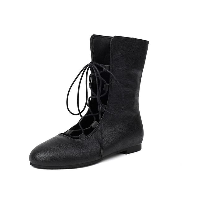 Short Boots Lace-Up