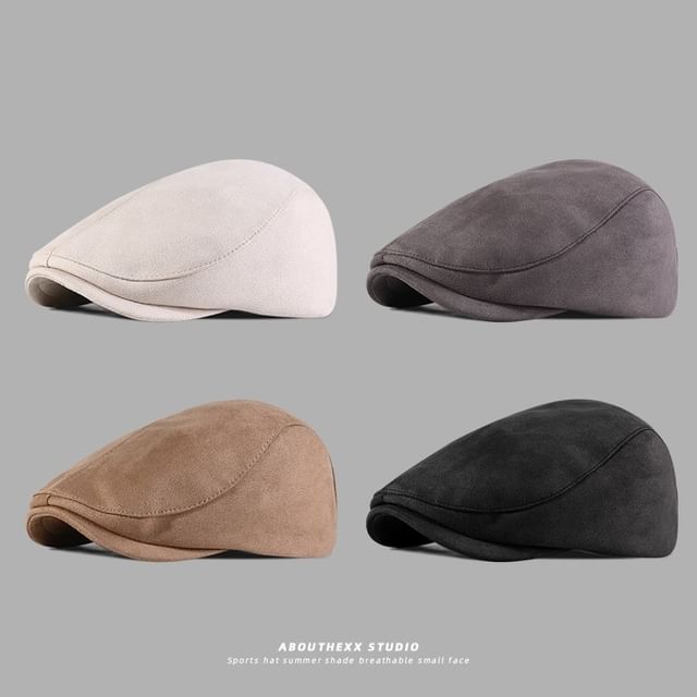Faux Cap Suede Flat
