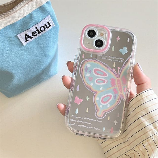 Phone Case Butterfly Mirrored Print