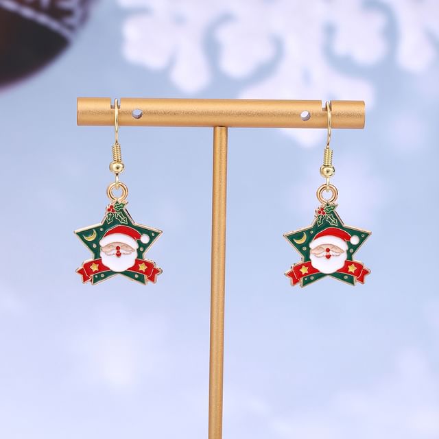 Christmas Cartoon Alloy Drop Earring