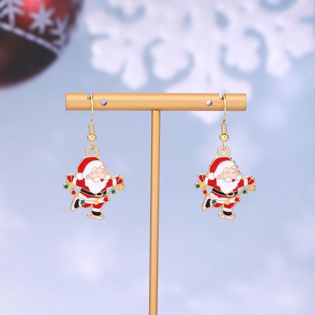 Christmas Cartoon Alloy Drop Earring