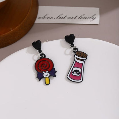 Halloween Cartoon Asymmetrical Alloy Drop Earring