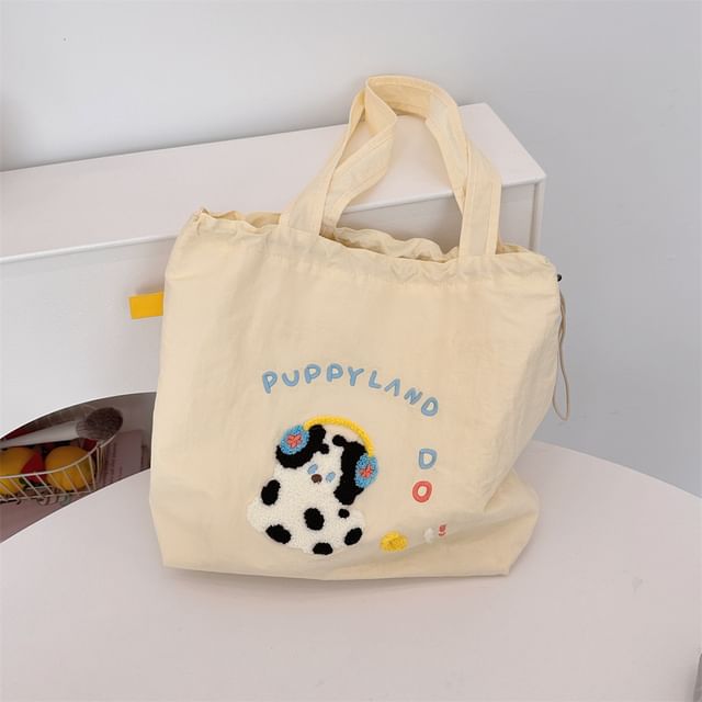 Cartoon Drawstring Shopper Bag