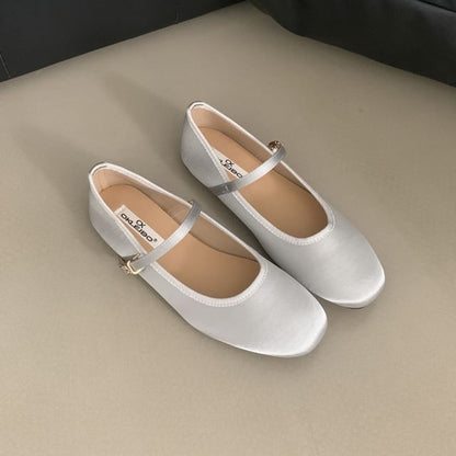 Plain Mary Jane Ballet Flats