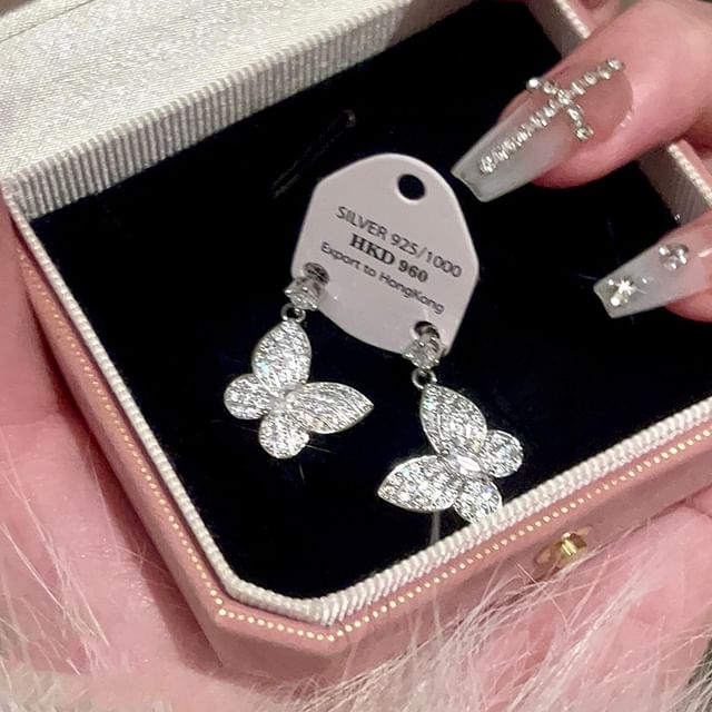 Necklace Butterfly Stud / Bracelet Earring