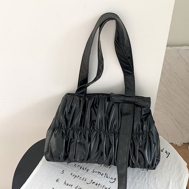 Bag Ruched Tote Bow