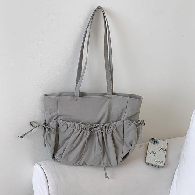 Tote Bow Multi-Pocket Bag