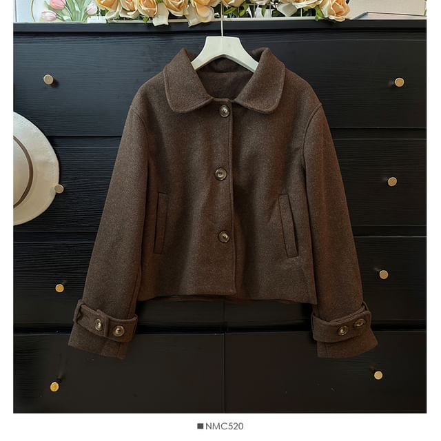 Collared Woolen Jacket