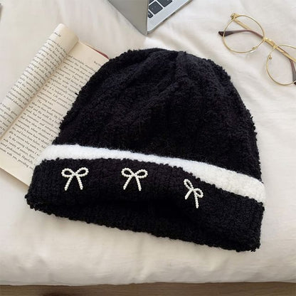 Bow Knit Beanie