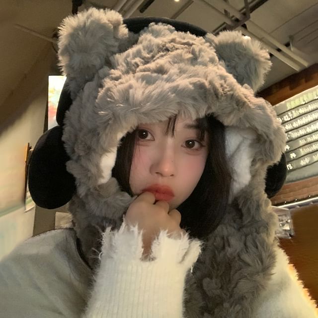 Bear Ear Fluffy Hat