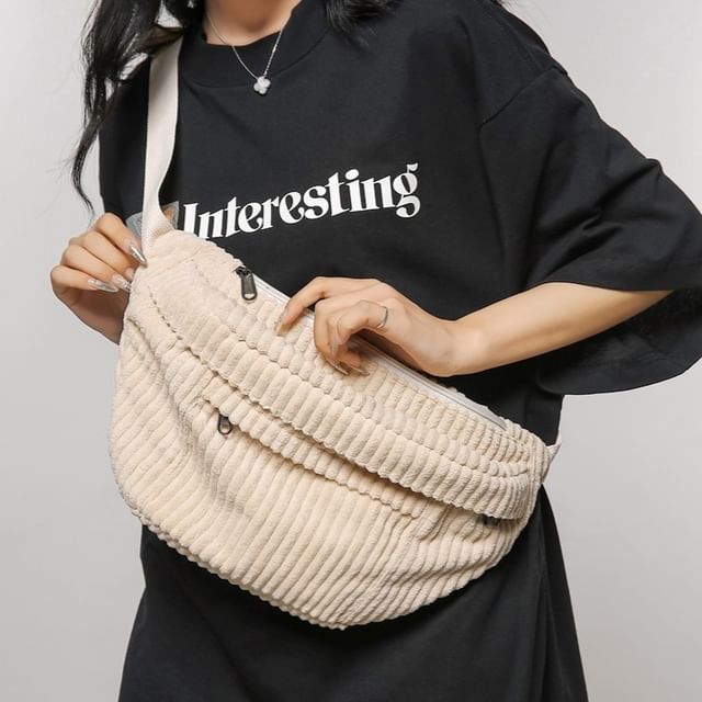 Corduroy Bag Belt Plain