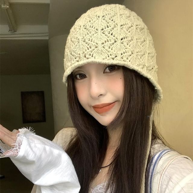 Crochet Plain Knit Beanie