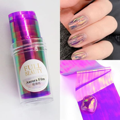 Holographic Film Nail Art Decoration