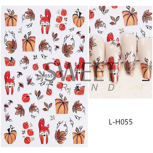 Autumn Nail Art Stickers (Various Designs)