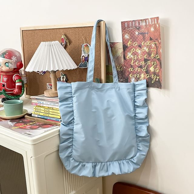 Ruffle Tote Bag