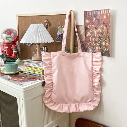 Ruffle Tote Bag