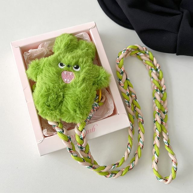 Phone Lanyard Plush Monster On Clip