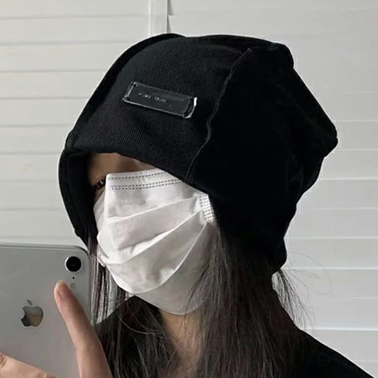 Ribbed / Beanie Panel Knit Plain