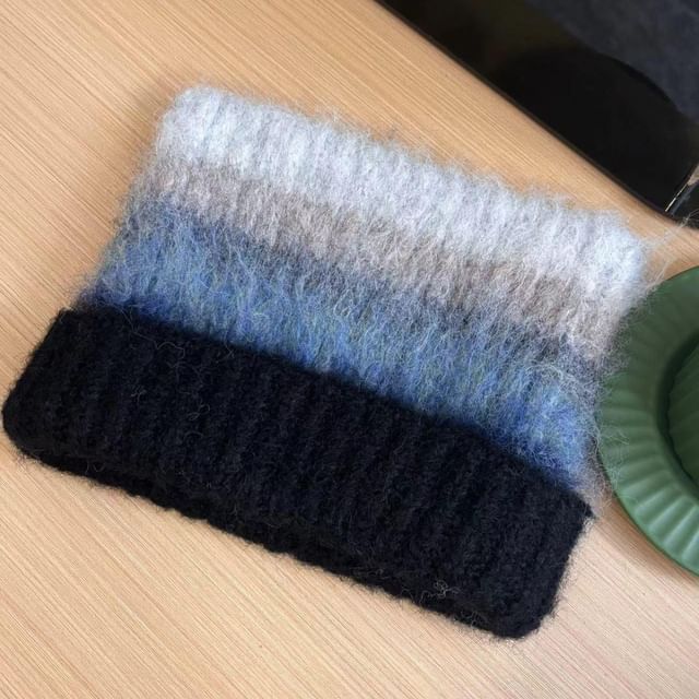 Cat Ear Color Block Beanie