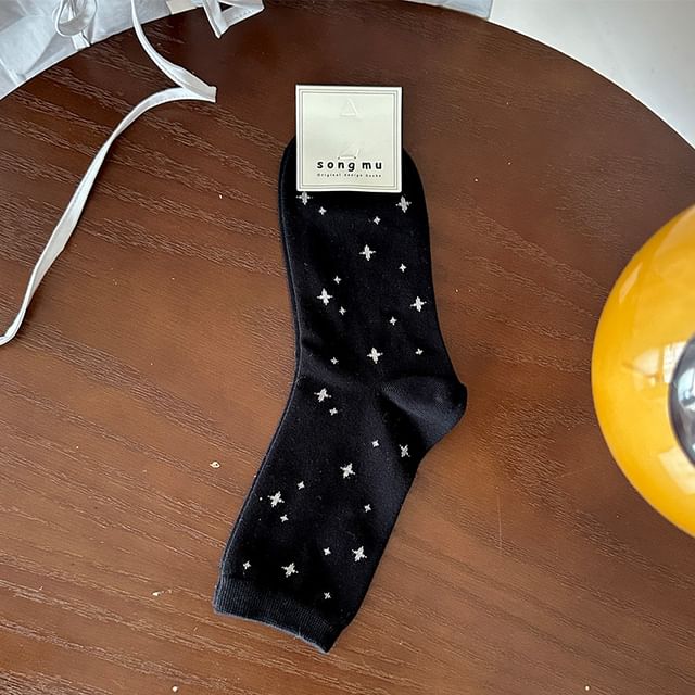 Star Print Socks