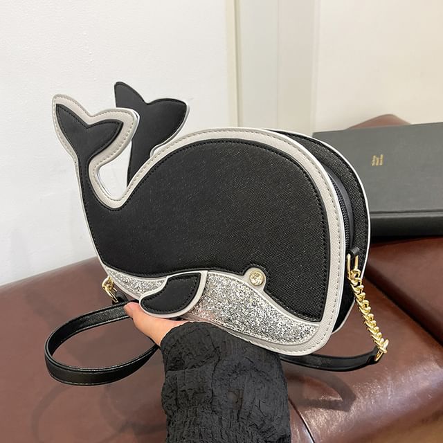 Dolphin Bag Crossbody Faux Leather
