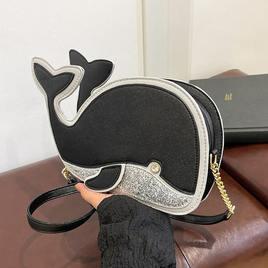 Dolphin Bag Crossbody Faux Leather