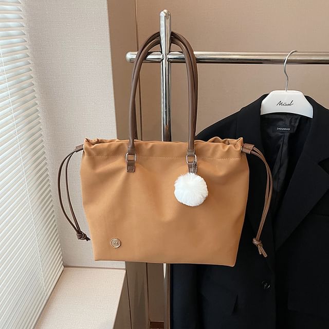 Logo Accent Bag Drawstring Tote