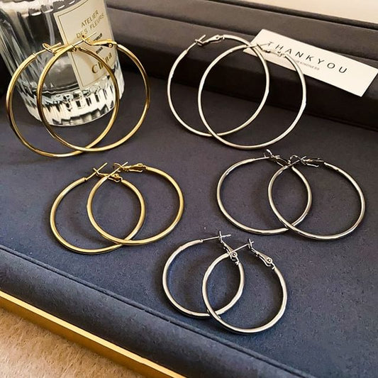 Shiny Hoop Earring