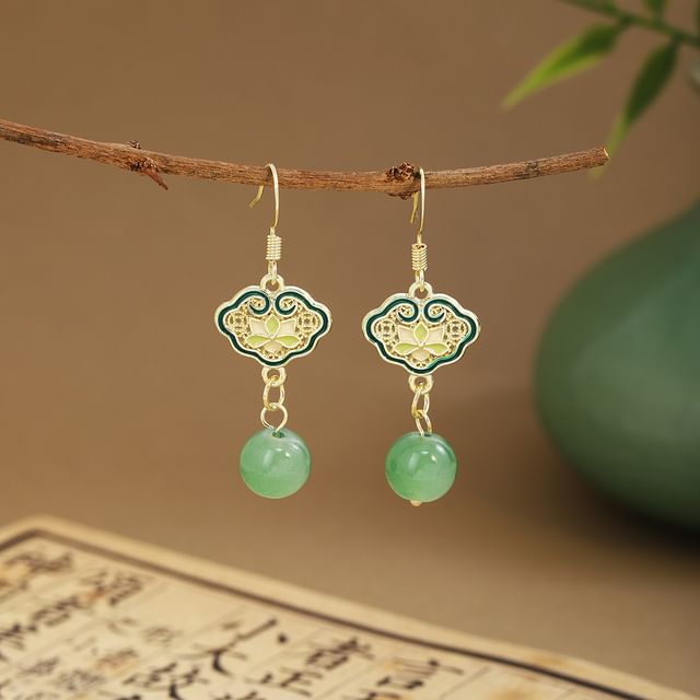 Faux Gemstone Dangle Earring